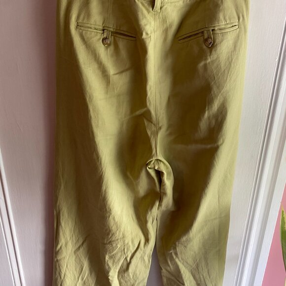 NWT Madewell The Tall Harlow Wide Leg Pant in Drapey Twill -- Pale Lemongrass - Picture 8 of 12